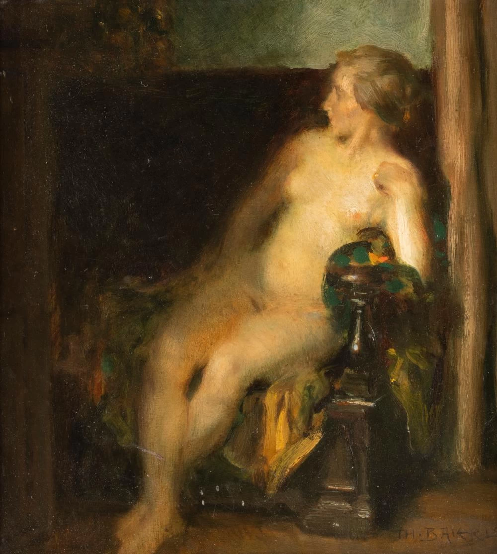 Donna seduta nuda